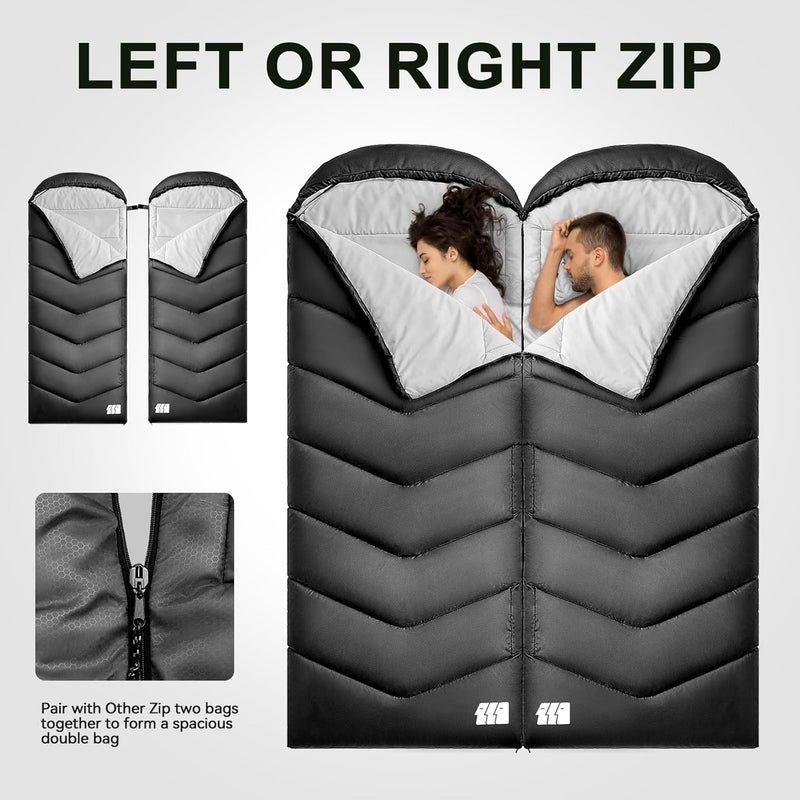 TANSTRIDER Ultralight Warm Weather Sleeping Bag - Portable, Waterproof, Compact Lightweight, Comfort with Compression Sack - Great for Outdoor Camping, Backpacking & Hiking - Image 3